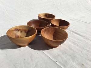 Handmade Wooden Bowl <b>Dinnerware</b> Fruits Salad Soup Serving Bowl for Home Kitchenware Tabletop Restaurant Wedding Gift Wholesale - Product Image 5