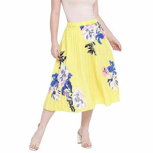 Fashion Trend Women's Formal <b>Knee</b>-<b>Length</b> High Waist <b>Denim</b> <b>Skirts</b> 100% Polyester Made in Pakistan - Product Image 1