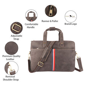 Sacs pour ordinateur portable au design classique traditionnel de marque privée les plus vendus en cuir PU véritable, porte-ordinateurs modernes, durables et étanches - Product Image 1