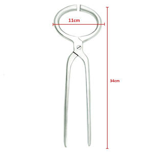 Probador de pezuña de caballo ajustable de acero inoxidable hecho a mano instrumento veterinario herramientas de herrador de diagnóstico - Product Image 5