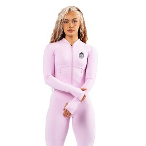 Veste sculptante zippée intégrale pour femme, extensible, à manches longues, coupe ajustée, pour le yoga, la gym, l'athlétisme, haut de sport, vêtement de compression doux - Product Image 1