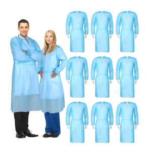 Bata de aislamiento médico desechable de manga larga, material impermeable no tejido, Protección trasera para laboratorio de clínica hospitalaria - Product Image 4