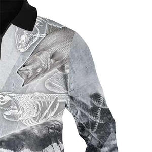 Polos de pesca sublimados personalizados de alta calidad, poliéster de secado rápido, transpirable e impermeable con protección UPF 50 - Product Image 6