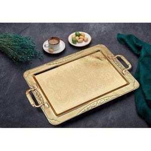 Bandeja de Chocolate de Metal hecha a mano de lujo, Plato decorativo para dulces, frutas secas, boda, fiesta, banquete, regalo, uso en Hotel - Product Image 2