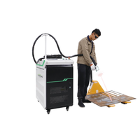 Machine de décapage de la rouille au laser à fibre portable 100 W, nettoyage industriel de haute précision pour la suppression de la rouille, de l'oxyde, de la peinture et de l'huile