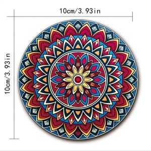 Modernos posavasos de estilo étnico, juego de 8 piezas - Product Image 3