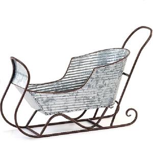 เก้าอี้เลื่อนซานต้าทำจากกัลวาไนซ์คุณภาพมาตรฐานสูงของตกแต่งในโอกาสคริสต์มาสยานพาหนะในร่มกลางแจ้งเครื่องประดับยืน - Product Image 1