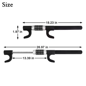 Xe phổ thông xe tải Golf giỏ hàng 5 kỹ thuật số kết hợp chống trộm thanh xe tay lái khóa - Product Image 2