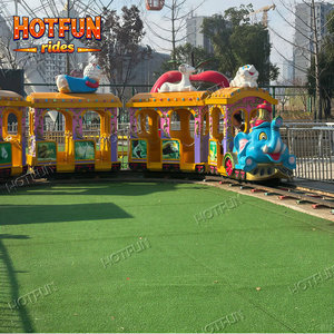 Jolie manège-éléphant sur rail offrant une expérience agréable et fluide pour les enfants et les familles - Product Image 5