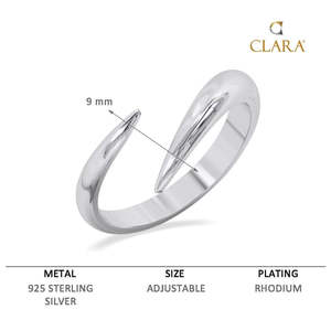Anillos de Plata de Ley 925 de Primera Calidad para Mujer, Chapados en Rodio, con Incrustaciones de Ónix, Diseño para Parejas - Product Image 6