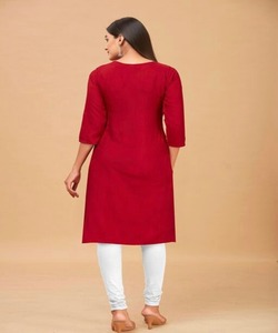 Fancy Kurtis Girls señoras algodón rayón mujeres último diseño de moda listo para usar precio bajo con Palazzo vestido indio al por mayor étnico - Product Image 5