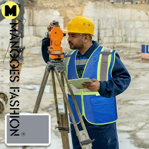 Ropa DE TRABAJO Chaleco reflectante de alta visibilidad Chaleco de seguridad con logotipo Chaleco Correr Seguridad Trabajador Chalecos Construcción de tráfico Personalizado - Product Image 4