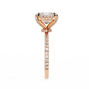 EF แหวนเพชรผ่าผ่าสำหรับผู้หญิงขนาด10K/14K/18K ได้รับการรับรองมาตรฐาน IGI สำหรับผู้หญิง - Product Image 6