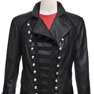 New Style Leather <b>Jacket</b> <b>Slim</b> <b>Fit</b> Stand-up PU Leather <b>Jacket</b> for Man 100% Genuine Sheep Leather Button Style Fashion <b>Jacket</b> - Product Image 1