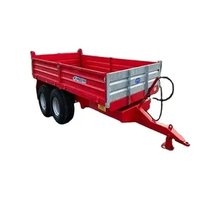 Excellent condition supply 2-wheel tipper trailer ,off-road use farm trailer ,tractor hydraulic tipping trailer