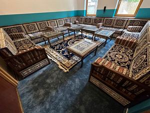 Ensemble de canapés en bois de style U pour salon Meubles de 1 mètre avec rangement seulement 150 USD Expédition exclusive - Product Image 2