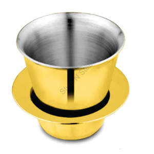 ชุดแก้วกาแฟสแตนเลสติดผนังสองชั้น4ชิ้นพร้อมที่จับสีทองดีไซน์คลาสสิกแก้วชาผนังสองชั้นพร้อมด้ามจับฮัน - Product Image 3