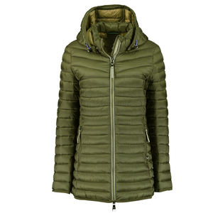 Manteau d'hiver long matelassé pour femmes, lourd, isolé, coupe-vent, manches longues, style bulle, OEM - Product Image 4
