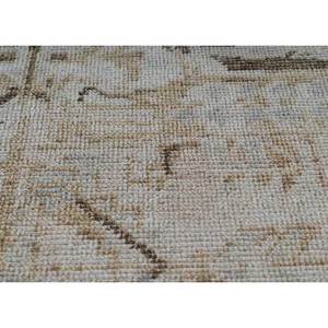 พรมขนสัตว์ถักมือ Erbe สีเบจและสีน้ำตาล ลายเหรียญรูปสี่เหลี่ยมผืนผ้า สำหรับทางเข้า โถงทางเดิน และห้องนั่งเล่น-GS-1069-CS-01 - Product Image 3