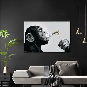 Póster de Lona Steez con Diseño de Monkey Joint Time para Decoración de Pared - Product Image 2