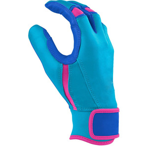 Latest Design Premium Quality Customized Softball Baseball Batting Gloves Blue Cabretta Leather Short Cuff <b>Hook</b> - Product Image 5