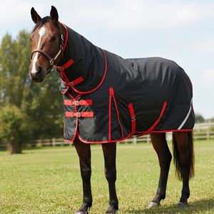 Tapis de participation léger professionnel tapis de cheval léger en feuille de mouche tapis d'été léger pour la Protection des chevaux par temps chaud - Product Image 1
