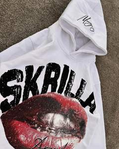 Sweat à capuche pour homme de qualité supérieure 100% coton à épaules tombantes Séchage rapide Anti-froissement Hiver Broderie Impression numérique personnalisée Logo - Product Image 6