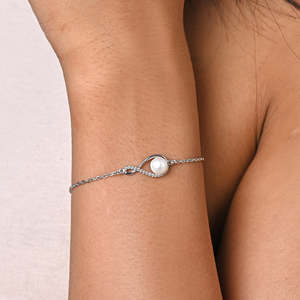 NOVAMART Fine 925 Pure Silver Real Pearl Hand <b>Bracelet</b>- <b>Bracelets</b> & Bangles Wholesale Export - Product Image 5