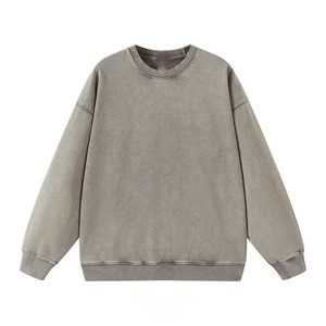 เสื้อสเวตเชิ้ตผ้าฟลีซหนานุ่มแบบคัสตอมขายส่ง พร้อมลายกราฟิก คอกลม สำหรับแบรนด์สตรีทแวร์อเมริกัน รับผลิตแบรนด์ส่วนตัว - Product Image 2