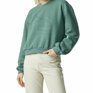 Sudadera con capucha de cuello redondo de gran tamaño de algodón 100% para mujer, sudadera informal de invierno transpirable antiretráctil para mujer, ropa larga de otoño - Product Image 1