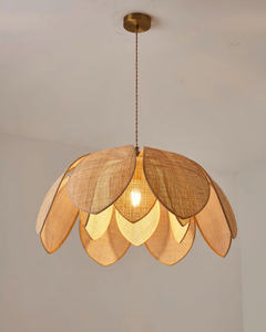 Paille suspendue feuille abat-jour décoration de la maison tenture murale en gros moins cher - Product Image 3