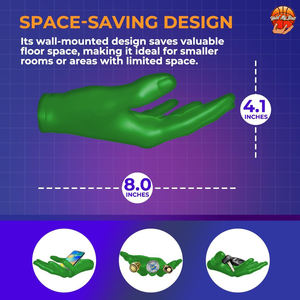 Soporte de Pared para Balones, Universal, de Polipropileno, para Almacenamiento y Exhibición de Balones Grandes, Verde, para Baloncesto, Fútbol y Otros Deportes - Product Image 6