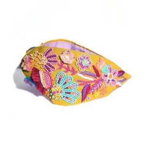 Diadema de Cuentas Hecha a Mano por Diseñador para Mujer, Accesorios para el Cabello para Fiestas y Bodas, Proveedor al por Mayor - Product Image 2