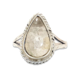 925 Sterling Silver Unique <b>Crystal</b> Quartz Chunky <b>Ring</b> Fashion Stone <b>Ring</b> Wholesale Manufacturer at Factory Price <b>Ring</b> for Women - Product Image 1
