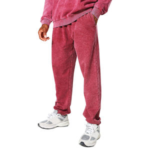 กางเกงลำลองสำหรับผู้ชายกางเกงฟอกสีผ้าฝ้ายโลโก้ตามสั่งรุ่น2025 - Product Image 1