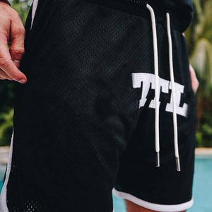 Mujeres con bolsillos cordón personalizado Unisex Power Short hombres verano doble capa pantalones cortos para correr dos piezas señoras - Product Image 6