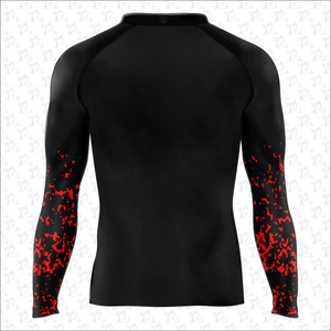 Suministro directo de fábrica de manga larga para hombres Rash Guard Diseño personalizado Ropa deportiva Impresión sublimada Venta caliente Logotipo personalizado - Product Image 2