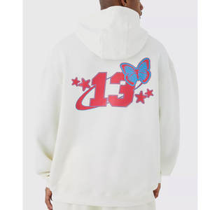 Heavyweight Pullover Hoodie French Terry Hoodies Drop Shoulder No Strings Hombres Heavy Oversized Men's Hoodies - Product Image 5