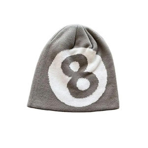 Gorro de mohair ajustable con diseño impreso 2024 más vendido, gorro cálido de invierno de alta calidad - Product Image 3
