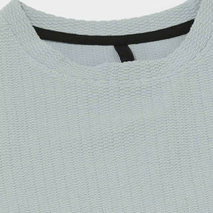 Venta caliente Color liso Algodón Poliéster Hecho Mujeres Top corto de manga larga Nuevo artículo en línea Precio bajo Mujeres Top corto de manga completa - Product Image 5