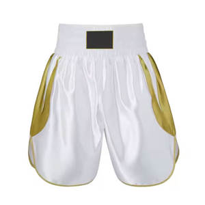 Short de boxe MMA athlétique de qualité supérieure pour hommes de style High Street confortable avec contraste de couleur pour les arts martiaux - Product Image 1