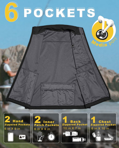 Chaleco Softshell ligero personalizable para hombre, para viajes callejeros, senderismo, correr, Golf, chaqueta sin mangas a prueba de viento, suministro ODM - Product Image 2