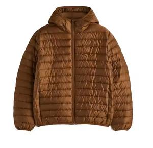 เสื้อฮู้ดเข้ารูปแบบบางสำหรับผู้ใหญ่ใส่ในฤดูหนาวคอปกตั้งระบายอากาศได้ซับในผ้าไหมด้านหน้ากันน้ำ - Product Image 1