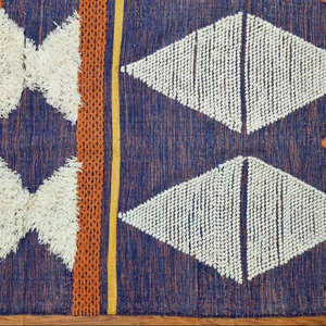 Tapis marocain fait à la main Beni Ourain laine coton Tapis tufté berbère avec fonction rembourrée pour un usage domestique lavable - Product Image 1