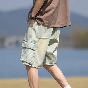 กางเกงกีฬาขาสั้นสำหรับผู้ชายกางเกงขาสั้นผ้าโพลีเอสเตอร์สีทึบกางเกงลำลองสำหรับผู้ชาย2026โลโก้ได้ตามต้องการ - Product Image 6