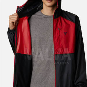 Chaqueta cortavientos de poliéster con estampado de logotipo personalizado para hombre, ropa de calle de moda, cuello levantado, prendas de vestir largas para temporada de invierno, nueva condición - Product Image 6