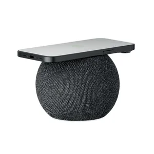 Chargeur sans fil et haut-parleur écologiques LISTOO, banques d'alimentation promotionnelles, gadgets - Product Image 2