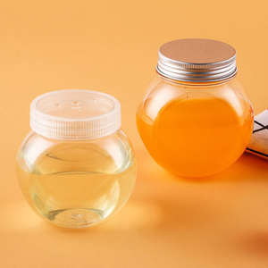 Conteneur de stockage alimentaire en plastique PET transparent de 200 ml et 350 ml, pot avec couvercle en plastique, pour bonbons, sucre, emballage de collations, marque JSJ - Product Image 5