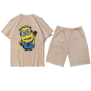 Conjunto de pantalones cortos para correr de dos piezas para hombre, verano 2025, logotipo con estampado personalizado para hombre, 2 conjunto corto de dos piezas, camiseta y conjunto corto para hombre, OEM - Product Image 5