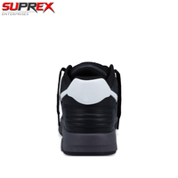 Suprex Enterprises Baskets basses imprimé léopard noir et blanc, personnalisables, vente en gros, très demandées, confortables, antidérapantes, pour la course